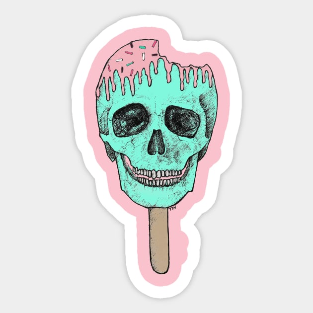 Ice Scream 3 Sticker by Tinxiedoodles